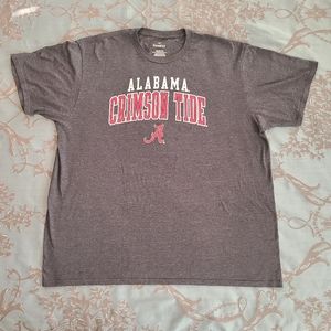 Fanatics Alabama Crimson Tide Gray Graphic Tee Shirt Men's Size 2XL